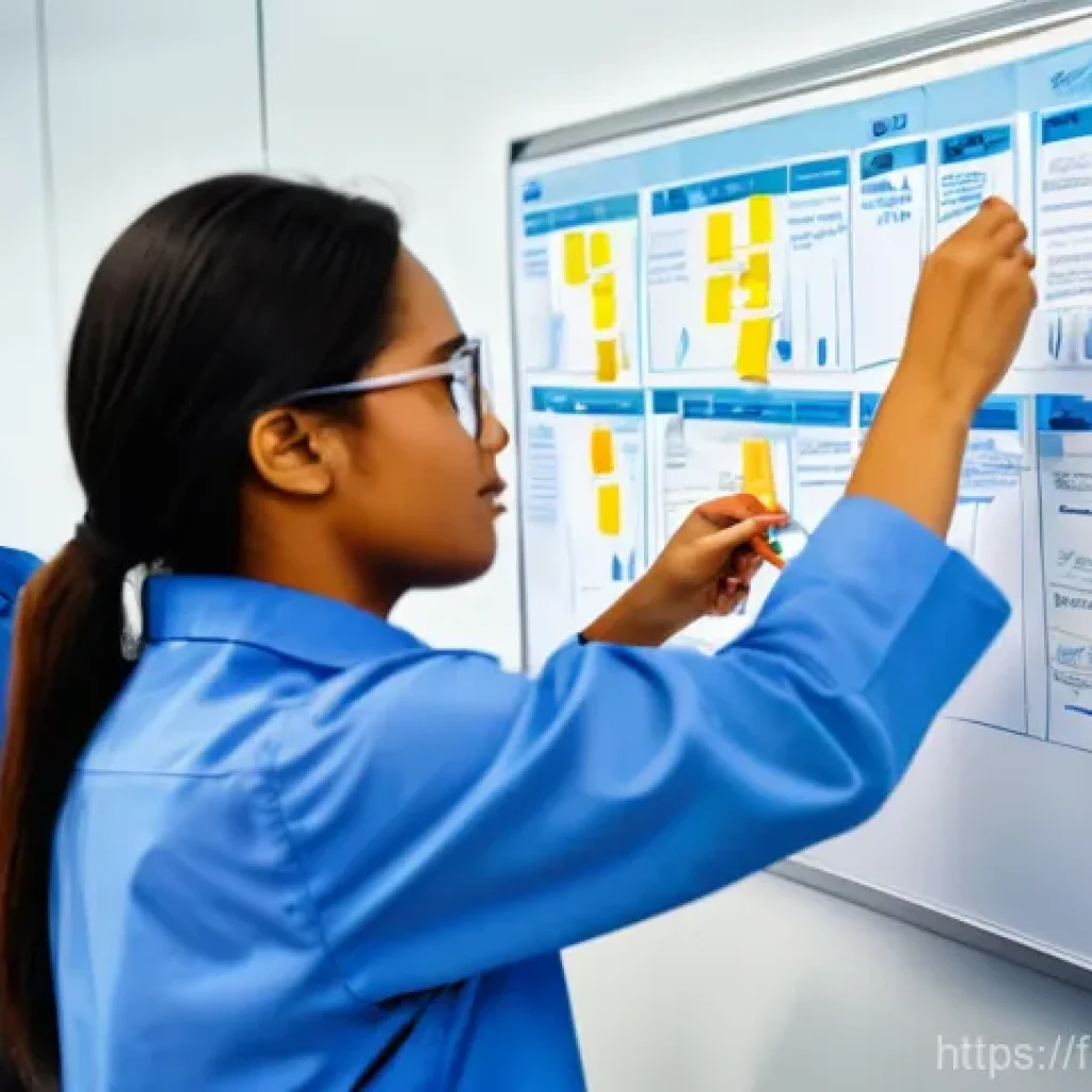 생산관리 직무를 위한 필수 도서 추천 - "A bright, clean, and modern factory floor. A diverse team of male and female engineers and producti...