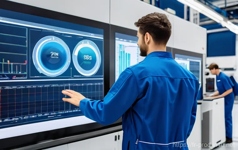 생산관리 직무를 위한 필수 도서 추천 - "A bright, clean, and modern factory floor. A diverse team of male and female engineers and producti...