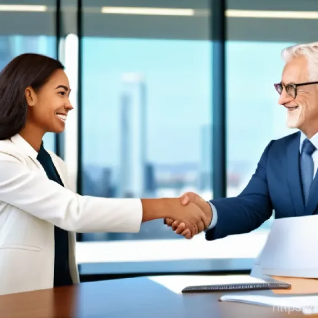 생산관리자 연봉 협상 전략 - **Prompt 1: Professional Negotiation**
    A confident young professional woman, dressed in a sharp ...